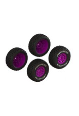 ARRMA ARA-1570 DBOOTS 'FORTRESS' TIRE SET: PURPLE (4)