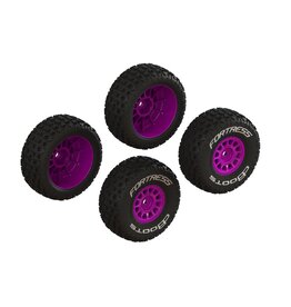 ARRMA ARA-1570 DBOOTS 'FORTRESS' TIRE SET: PURPLE (4)