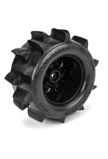 PROLINE RACING PRO1024910 1/10 SAND PAW HP BELTED F/R 2.8" MT TIRES MTD 12/14MM BLACK RAID (2)