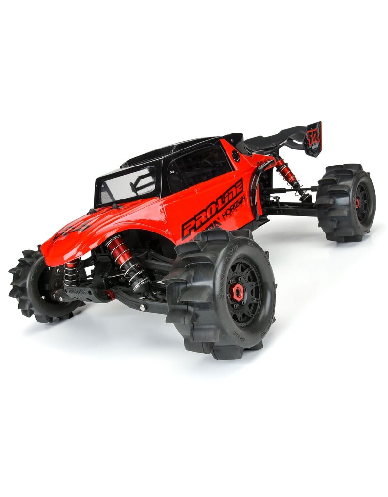 PROLINE RACING PRO1024910 1/10 SAND PAW HP BELTED F/R 2.8" MT TIRES MTD 12/14MM BLACK RAID (2)