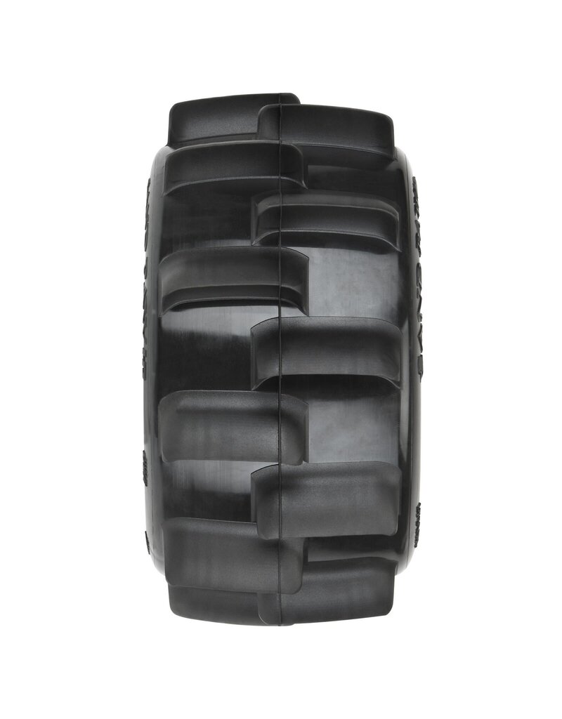PROLINE RACING PRO1024910 1/10 SAND PAW HP BELTED F/R 2.8" MT TIRES MTD 12/14MM BLACK RAID (2)