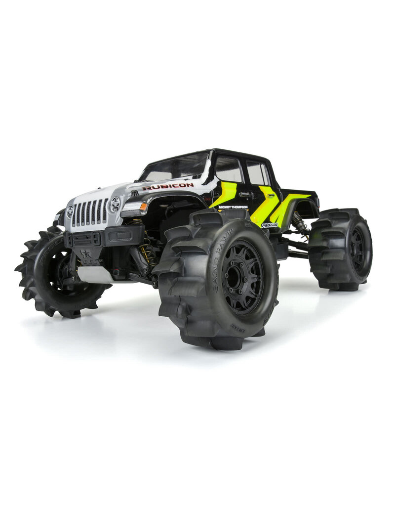PROLINE RACING PRO1024910 1/10 SAND PAW HP BELTED F/R 2.8" MT TIRES MTD 12/14MM BLACK RAID (2)