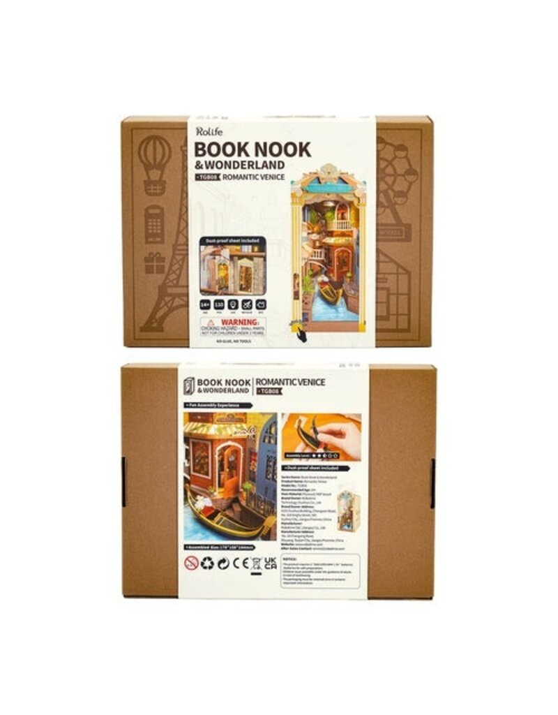 ROBOTIME ROETGB08 ROMANTIC VENICE BOOK NOOK & WONDERLAND - STORIES IN BOOKS