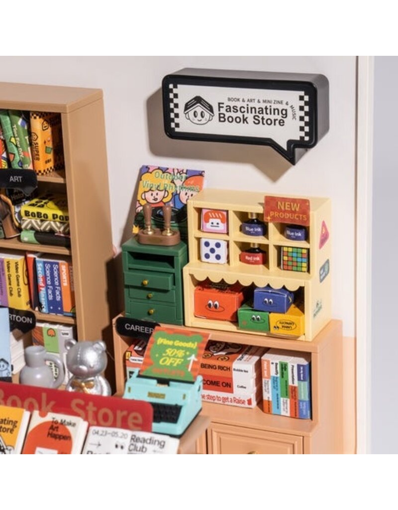 ROBOTIME ROEDW004 SUPER STORE SERIES; FASCINATING BOOK STORE