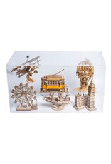 ROBOTIME ROETG505 CLASSIC 3D WOOD PUZZLES; TRAMCAR