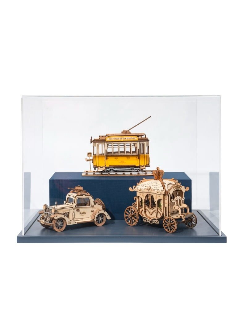 ROBOTIME ROETG505 CLASSIC 3D WOOD PUZZLES; TRAMCAR