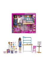 BARBIE MTL HCM85 BARBIE ART STUDIO ARTIST AND PAINT SET