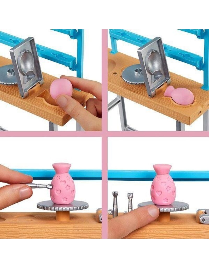 BARBIE MTL HCM85 BARBIE ART STUDIO ARTIST AND PAINT SET