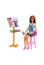 BARBIE MTL HCM85 BARBIE ART STUDIO ARTIST AND PAINT SET