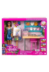 BARBIE MTL HCM85 BARBIE ART STUDIO ARTIST AND PAINT SET