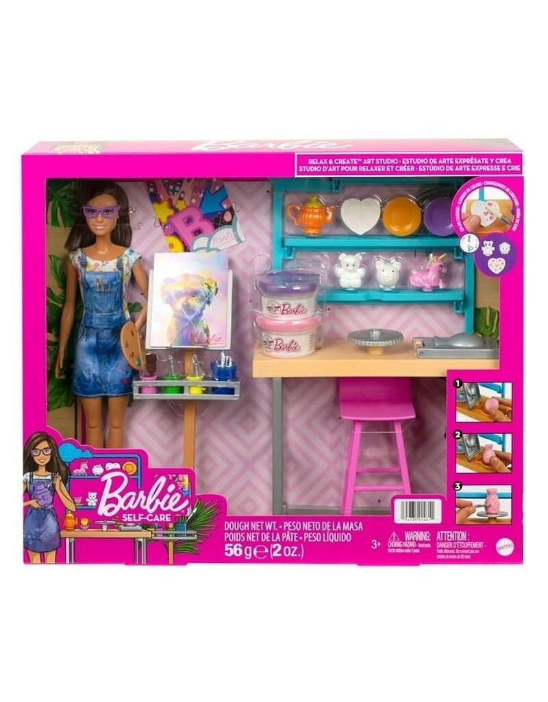 BARBIE MTL HCM85 BARBIE ART STUDIO ARTIST AND PAINT SET