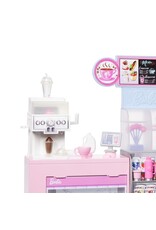 BARBIE MTL HXN94 BARBIE COFFEE SHOP PLAYSET WITH BLONDE BARISTA DOLL