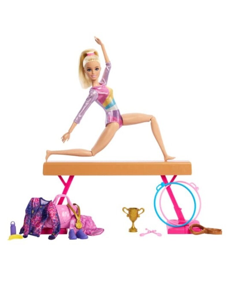 BARBIE MTL HRG53 BARBIE GYMNASTICS PLAY SET: BLONDE HAIR