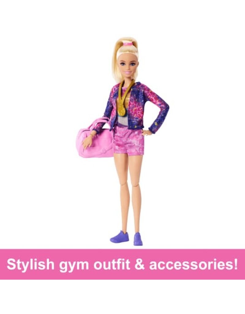 BARBIE MTL HRG53 BARBIE GYMNASTICS PLAY SET: BLONDE HAIR