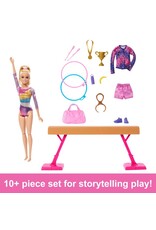 BARBIE MTL HRG53 BARBIE GYMNASTICS PLAY SET: BLONDE HAIR