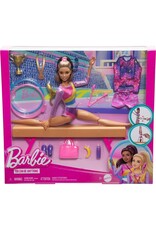 BARBIE MTL HRG53 BARBIE GYMNASTICS PLAY SET: BROWN HAIR