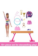 BARBIE MTL HRG53 BARBIE GYMNASTICS PLAY SET: BROWN HAIR