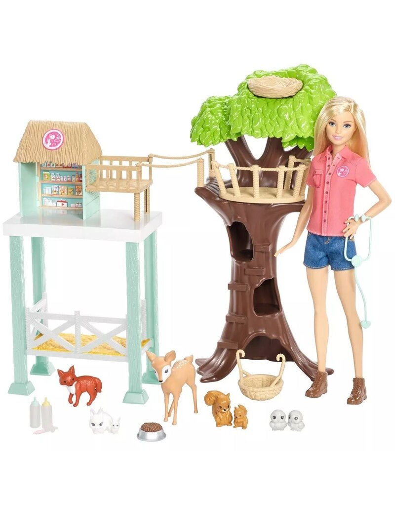BARBIE MTL FCP78 BARBIE CAREERS ANIMAL RESCUE DOLL AND PLAYSET