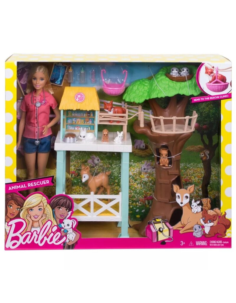 BARBIE MTL FCP78 BARBIE CAREERS ANIMAL RESCUE DOLL AND PLAYSET