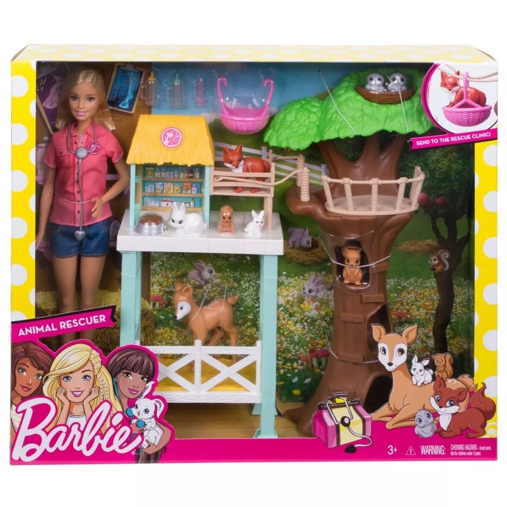 MTL FCP78 BARBIE CAREERS ANIMAL RESCUE DOLL AND PLAYSET