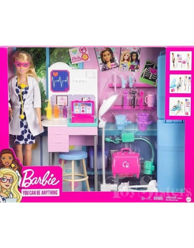 BARBIE MTL GWV01 BARBIE MEDICAL DOCTOR DOLL PLAYSET