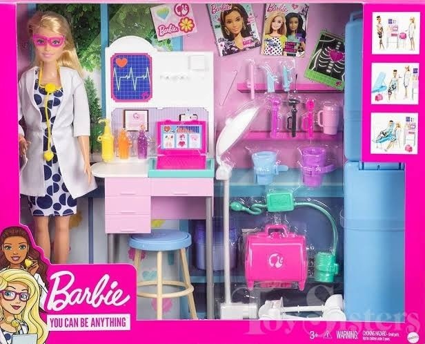 MTL GWV01 BARBIE MEDICAL DOCTOR DOLL PLAYSET
