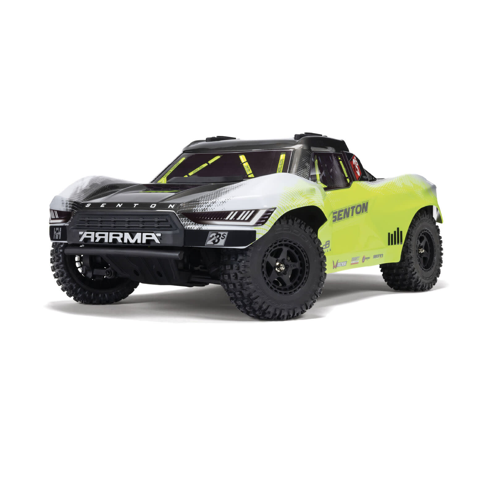 ARA4303V4T1 1:10 Senton 4x4 223S BLX Brushless Short Course RTR w/DSC Yellow