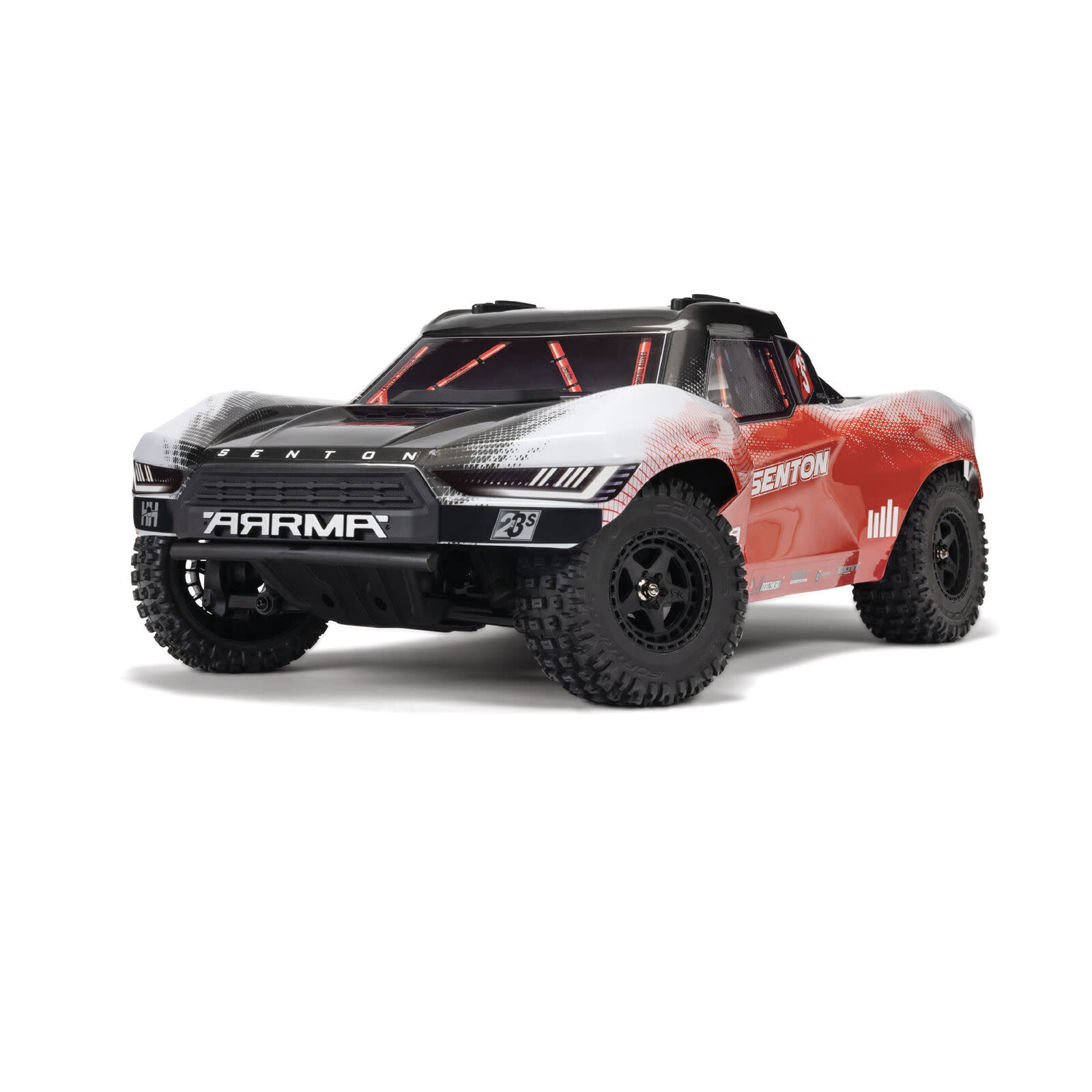 ARA4303V4T2 1:10 Senton 4x4 223S BLX Brushless Short Course Truck RTR w/DSC Red