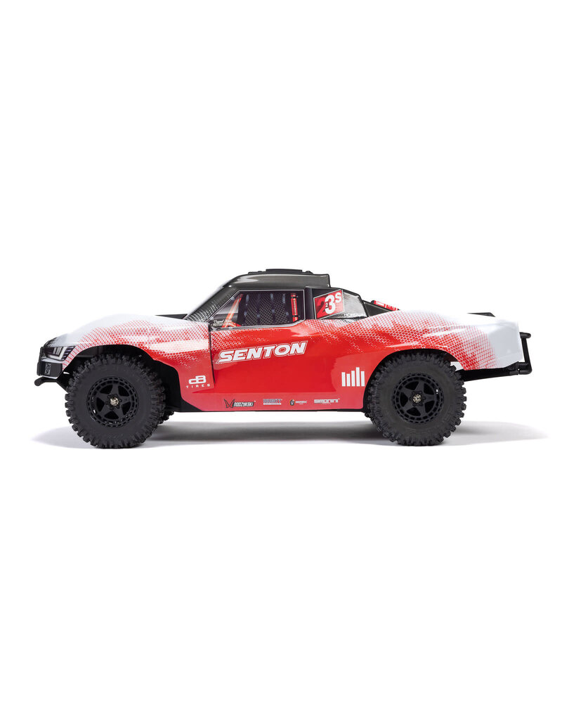 ARRMA ARA4303V4T2 1/10 SENTON 4X4 223S BLX BRUSHLESS SHORT COURSE TRUCK RTR WITH DSC: RED