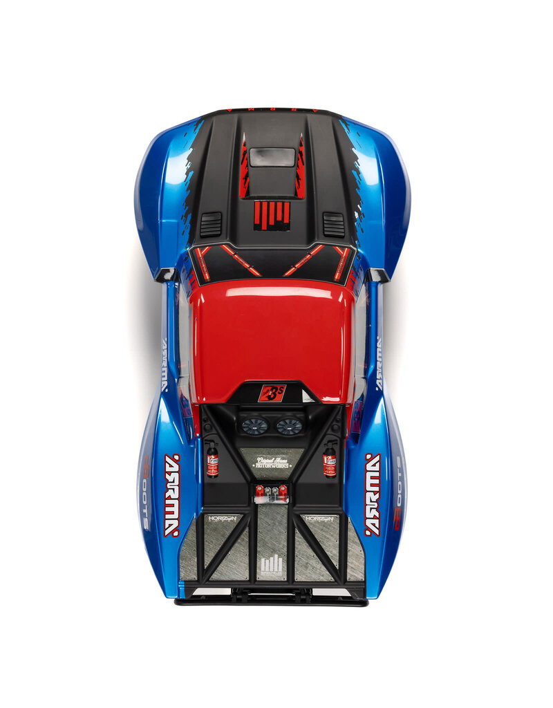 ARRMA ARA3521T1 1/10 FURY 2WD 223S BLX BRUSHLESS SHORT COURSE TRUCK RTR WITH DSC: BLUE