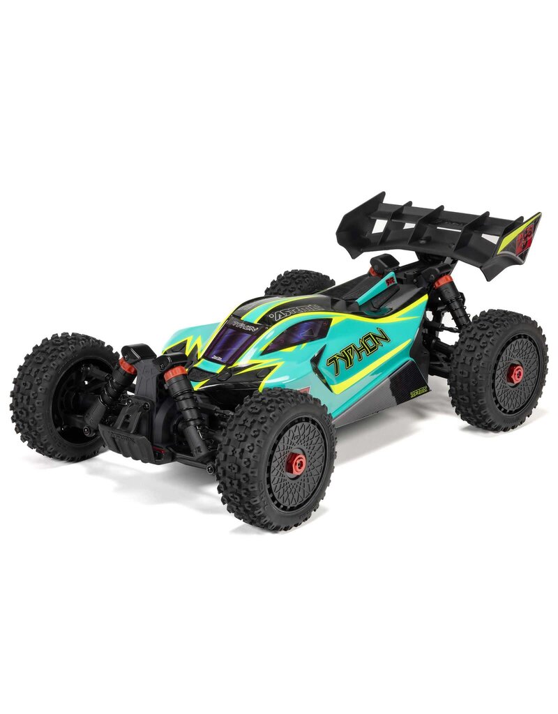 ARRMA ARA4306V4T1 1/8 TYPHON 4X4 223S BLX BRUSHLESS BUGGY RTR WITH DSC: GREEN