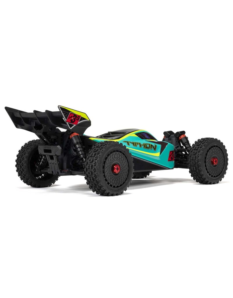 ARRMA ARA4306V4T1 1/8 TYPHON 4X4 223S BLX BRUSHLESS BUGGY RTR WITH DSC: GREEN