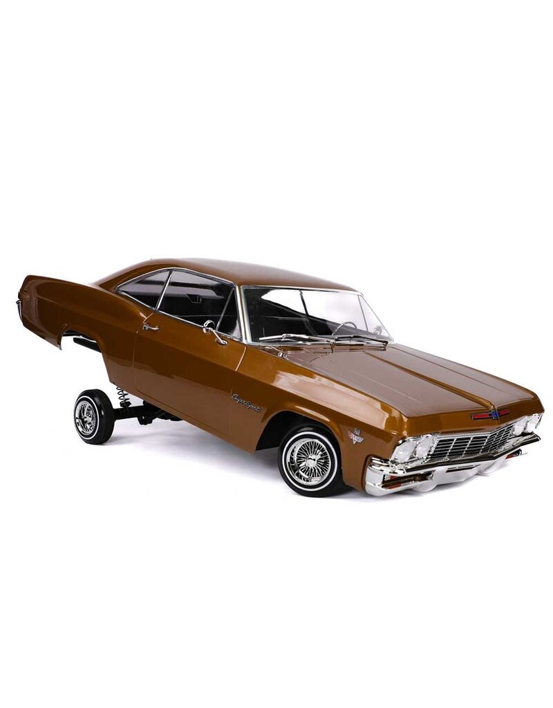 REDCAT RACING RER33484  SIXTYFIVE RC CAR - 1:10 1965 CHEVROLET IMPALA HOPPING LOWRIDER BROWN