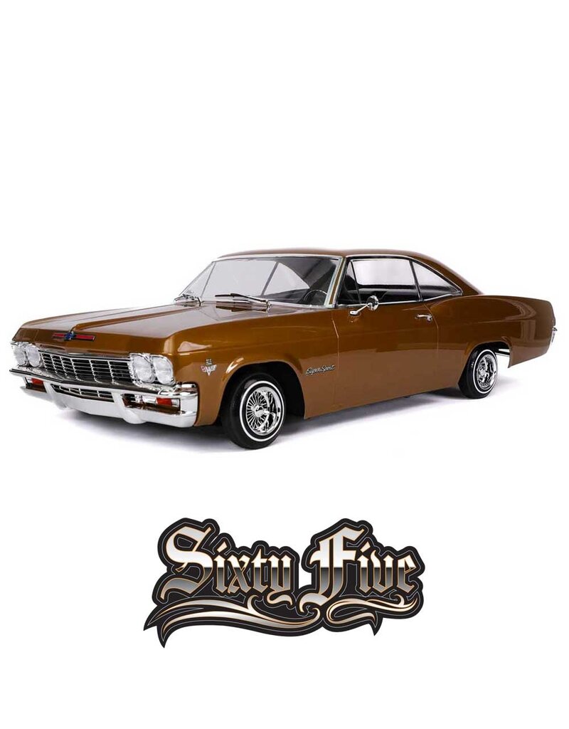 REDCAT RACING RER33484  SIXTYFIVE RC CAR - 1:10 1965 CHEVROLET IMPALA HOPPING LOWRIDER BROWN