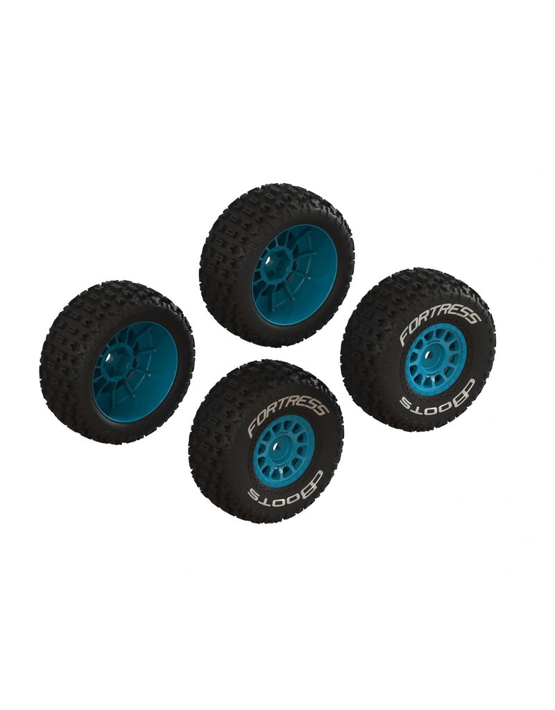 ARRMA ARA-1571 DBOOTS 'FORTRESS' TIRE SET: BLUE (4)