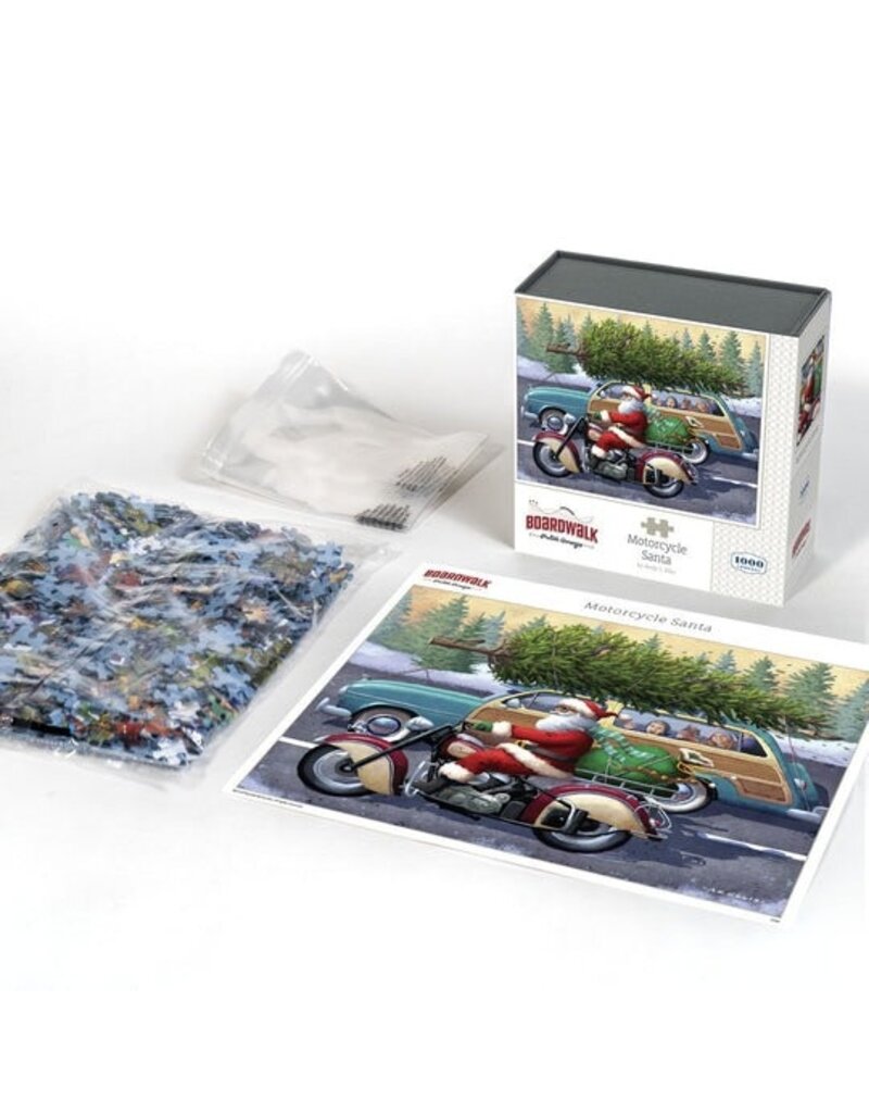 BOARDWALK BWP MOTORCYCLE SANTA PUZZLE 1000 PIECES