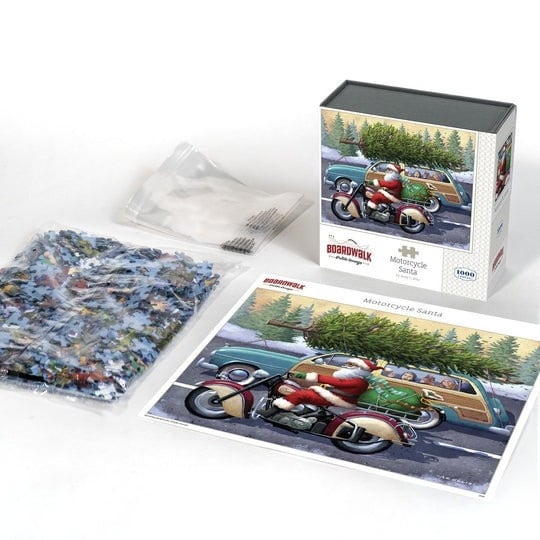 BWP MOTORCYCLE SANTA PUZZLE 1000 PIECES