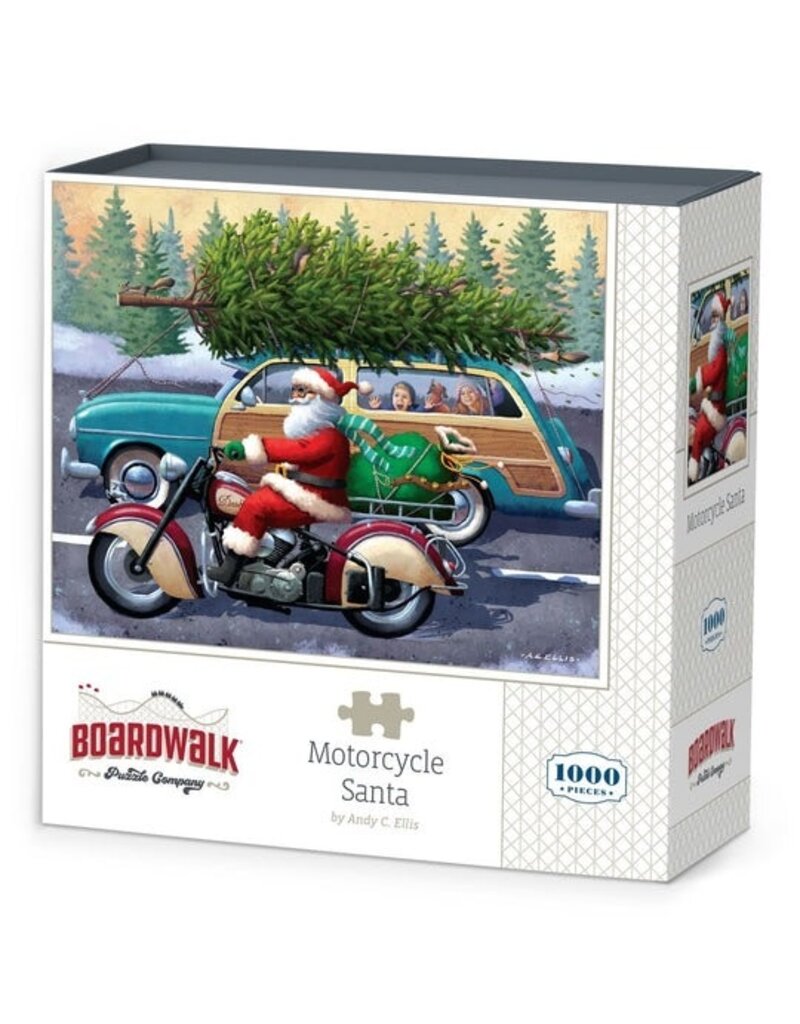 BOARDWALK BWP MOTORCYCLE SANTA PUZZLE 1000 PIECES