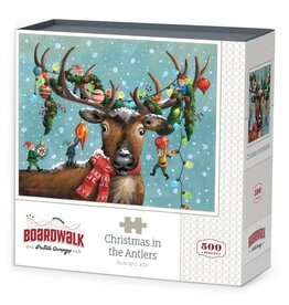 BOARDWALK BWP CHRISTMAS IN THE ANTLERS PUZZLE 500 PIECES