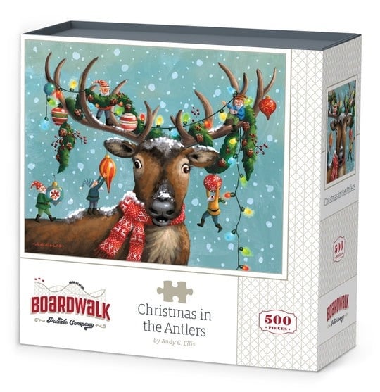 BWP CHRISTMAS IN THE ANTLERS PUZZLE 500 PIECES