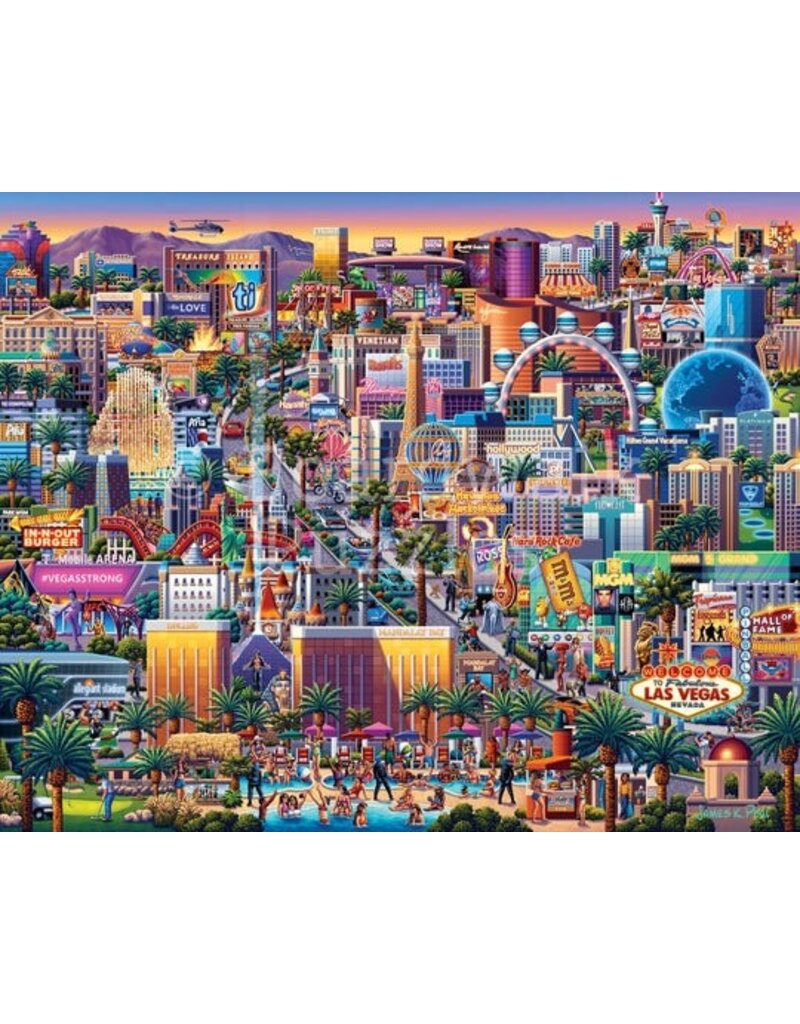 BOARDWALK BWP LAS VEGAS STRIP PUZZLE 1000 PIECES