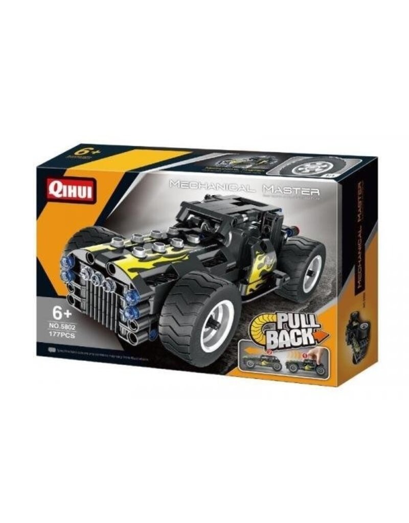 QIHUI QIH05802 TECH BRICKS PULL BACK HOT ROD