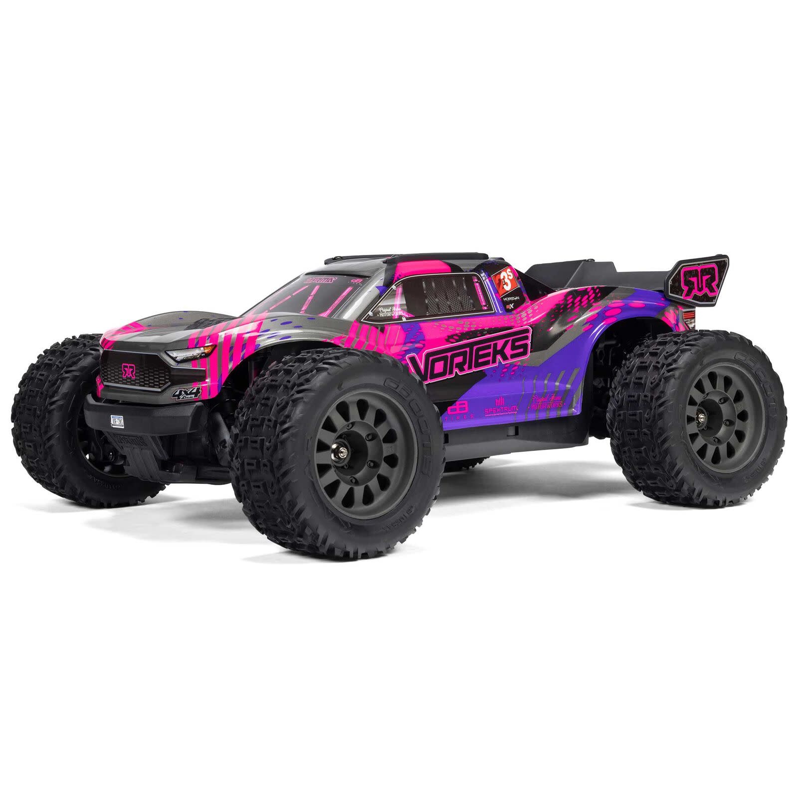 ARA4305V4T3 - 1/10 VORTEKS 223S DSC 4X4 RTR Brushless Stadium Truck - Purple