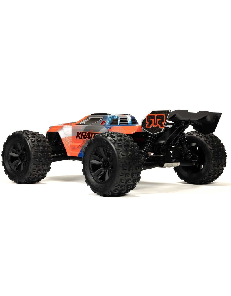 ARRMA ARA8608V6T1 1/8 KRATON 6S 4X4 RTR BRUSHLESS SPEED TRUCK: BLUE/ORANGE