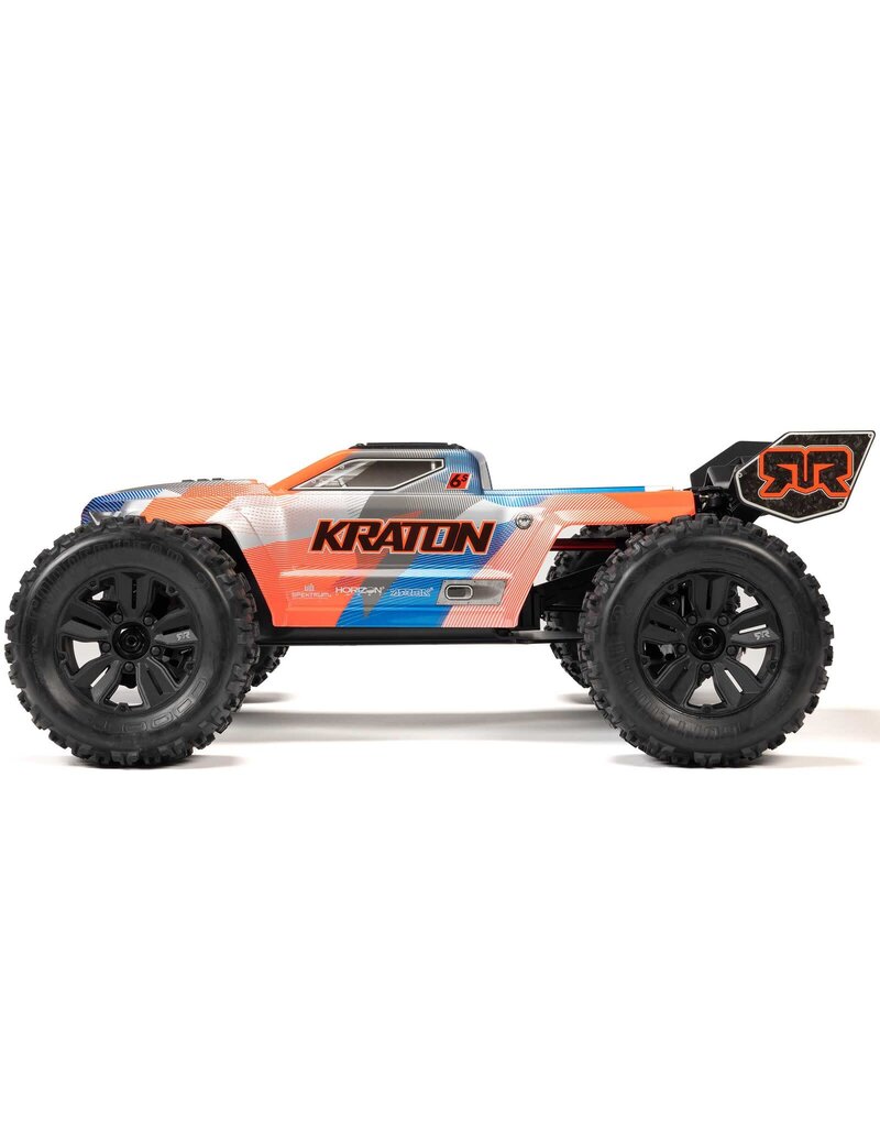 ARRMA ARA8608V6T1 1/8 KRATON 6S 4X4 RTR BRUSHLESS SPEED TRUCK: BLUE/ORANGE