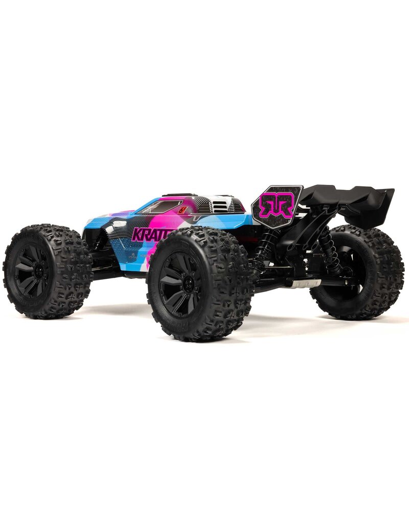 ARRMA ARA8608V6T2 1/8 KRATON 6S 4X4 RTR BRUSHLESS SPEED TRUCK: BLUE/PINK