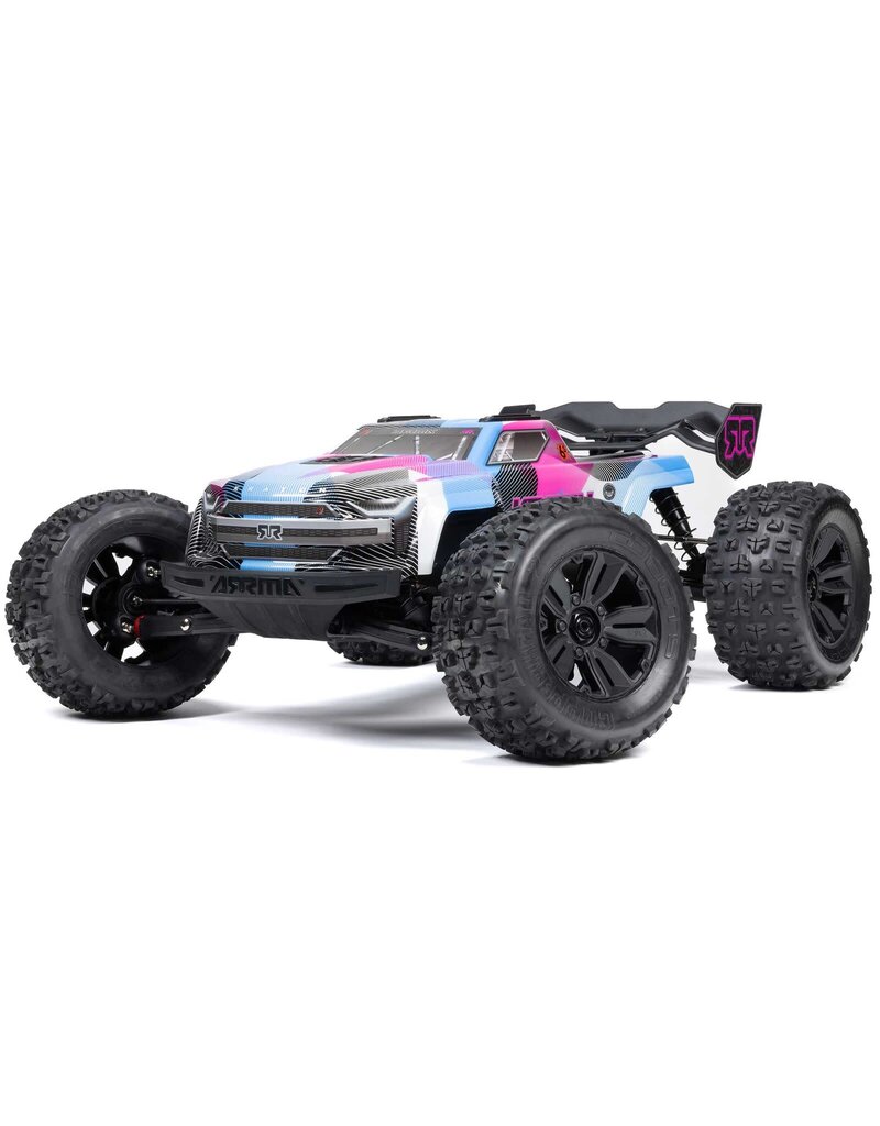 ARRMA ARA8608V6T2 1/8 KRATON 6S 4X4 RTR BRUSHLESS SPEED TRUCK: BLUE/PINK