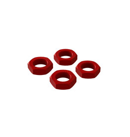 ARRMA AR310906 ALUMINUM WHEEL NUT 17MM RED (4)