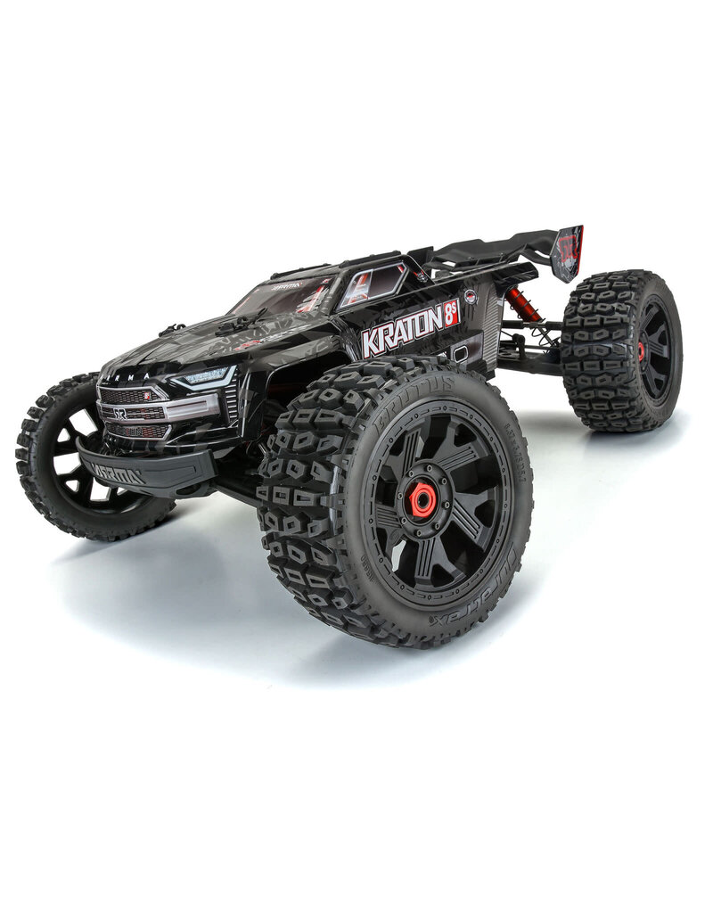 DURATRAX DTX565010 BRUTUS F/R 5.7 MONSTER TRUCK TIRES MOUNTED ON RIPPER WHEELS 24MM HEX BLACK (2)