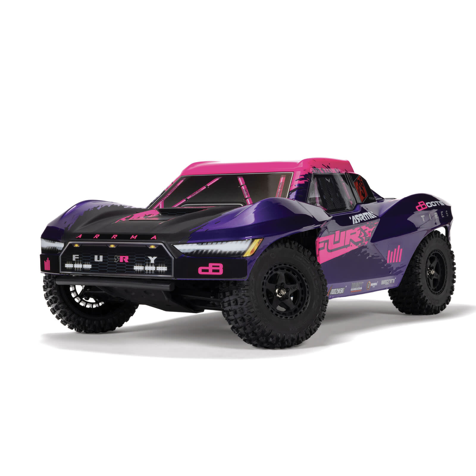 ARA3521T3 1:10 Fury 2WD 223S BLX Short Course Truck RTR w/DSC Purple